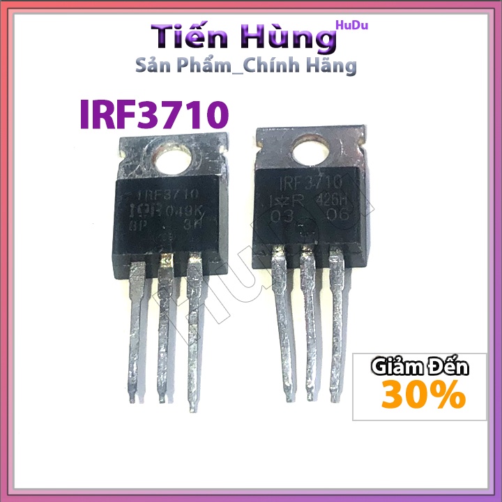 Combo 8 con IRF3710 57A 100V motsfet lưng đồng thao máy chính hãng linh kiện điện tử