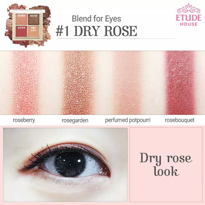 THANH LÝ 29/8/2022 Bảng Phấn Mắt 4 Ô Etude House Blend For Eyes