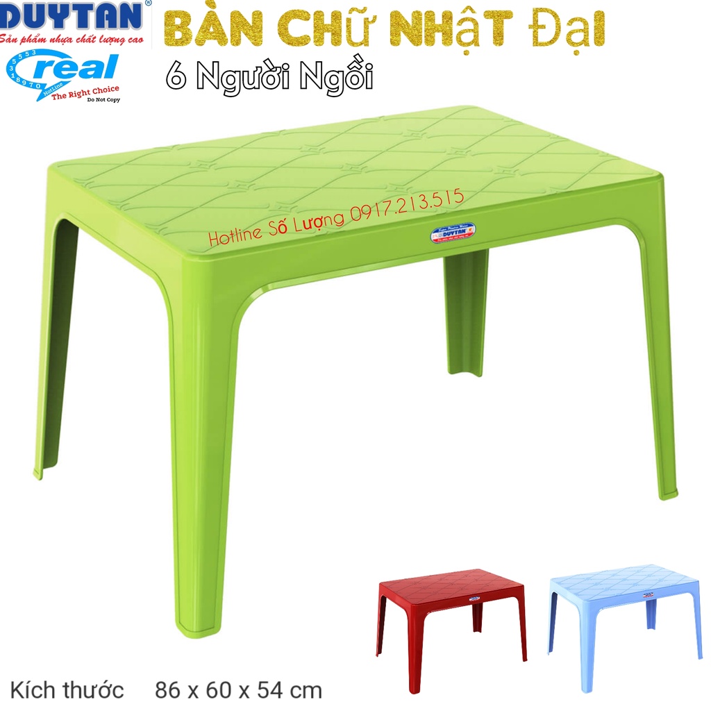 Bàn Nhựa Loại Lớn 6 Người Ngồi DUY TÂN