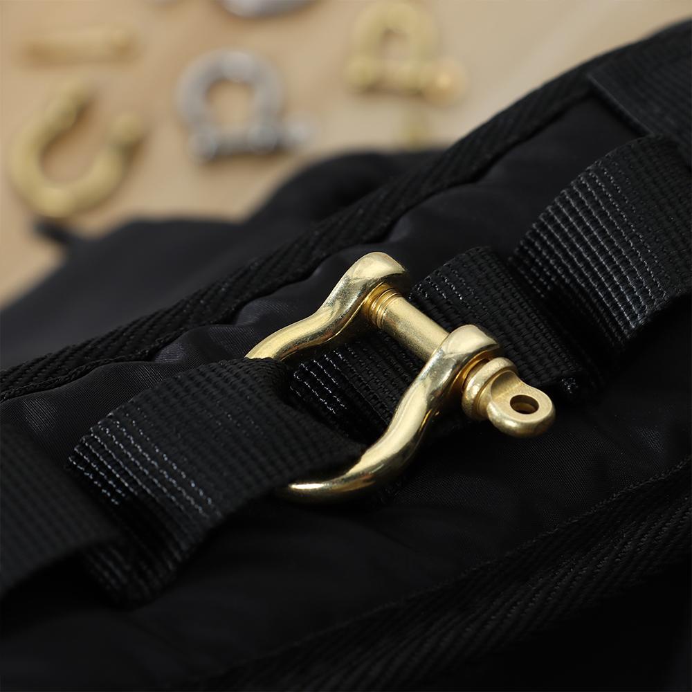 PINEVN Móc Khóa Carabiner Bằng Đồng Thau 6 Kích Cỡ