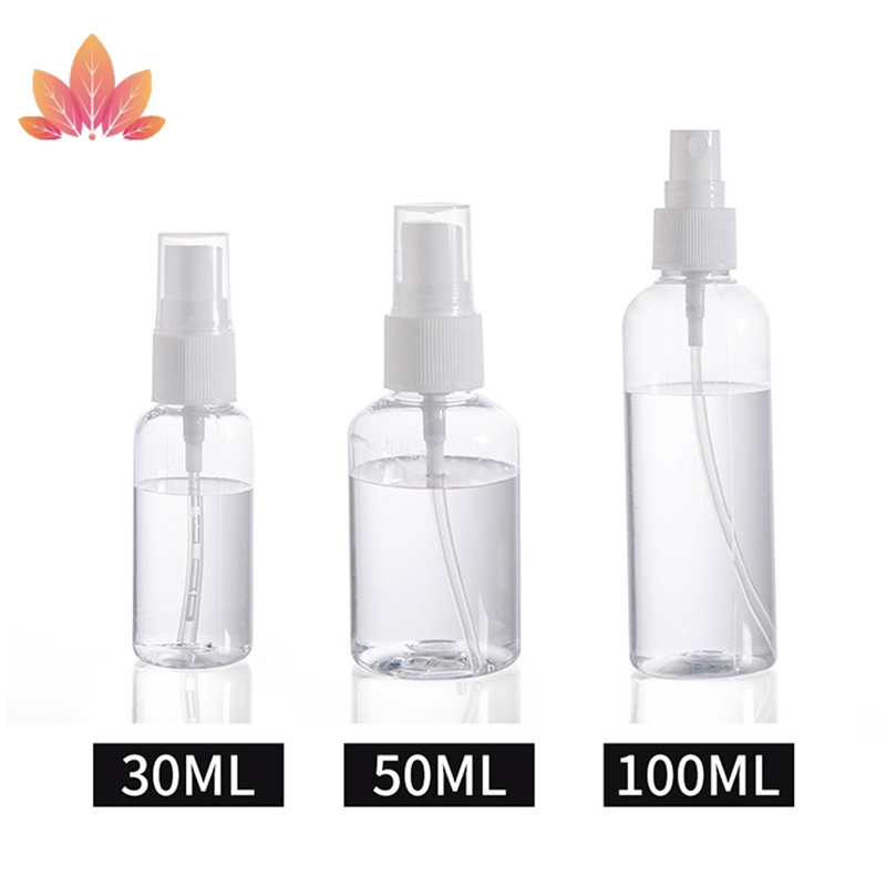 [Hàng mới về] Chai rỗng dạng xịt bằng nhựa trong suốt chuyên dụng cỡ 30 / 50 / 100ml