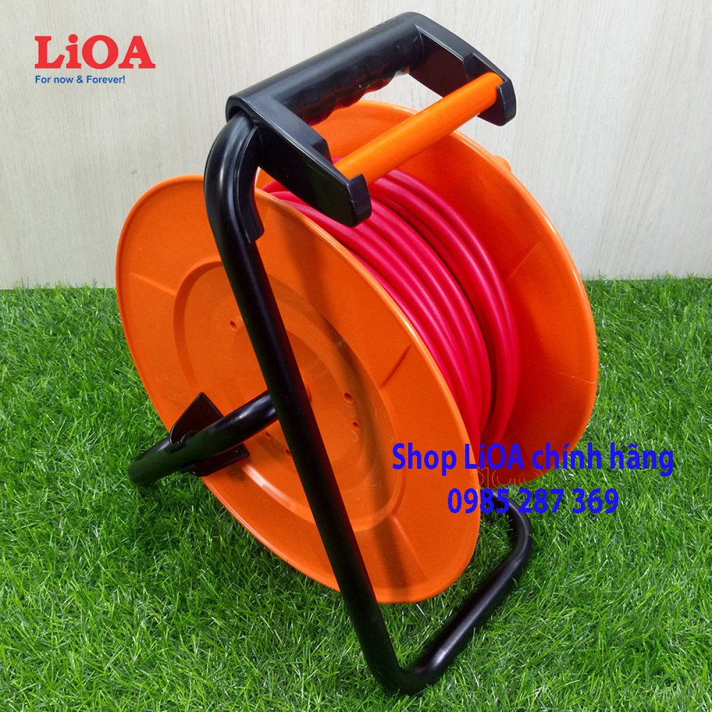 Ổ Cắm LiOA Quay Tay Kéo Dài Kiểu Rulo, Loại Chống Xoắn Dây, Dây Dài 20m/30m. Model QTX2025/ QTX3025