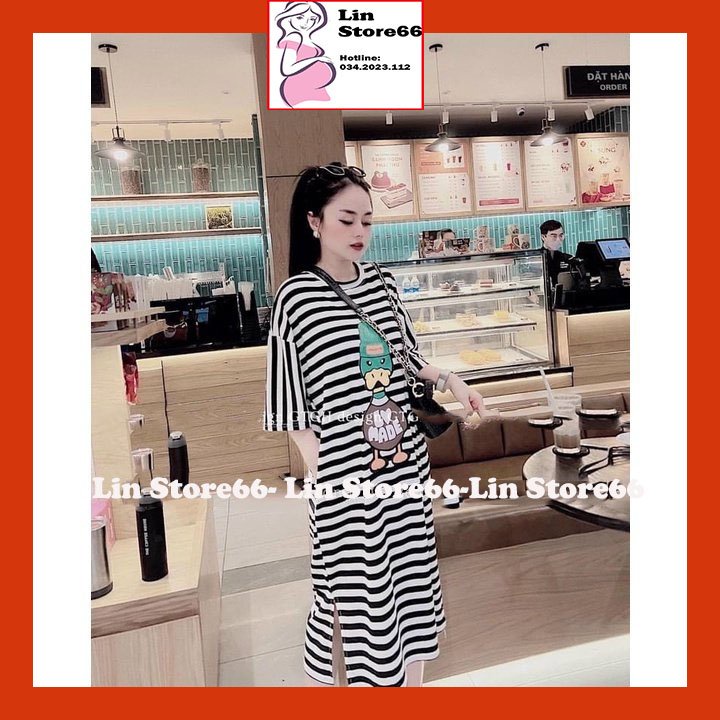 Váy Bầu, Đầm Bầu Thiết Kế Dáng Suông Chất Cotton Thấm Hút Mồ Hôi A071 Lin Store66