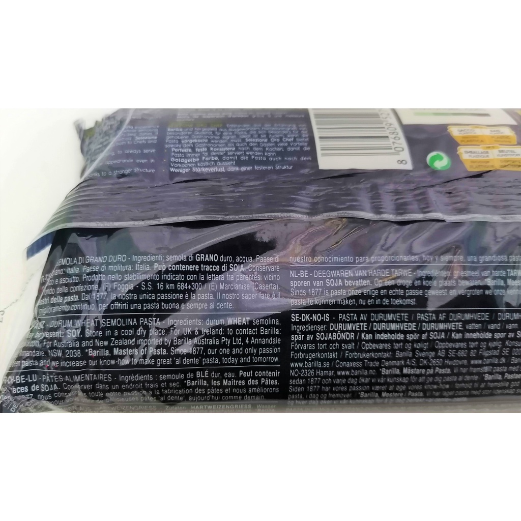 [Túi 1 Kg – SỐ 3 (CHEF)] MÌ Ý SỢI TRÒN [Italia] BARILLA No 3 Selezione Oro Spaghetti Pasta