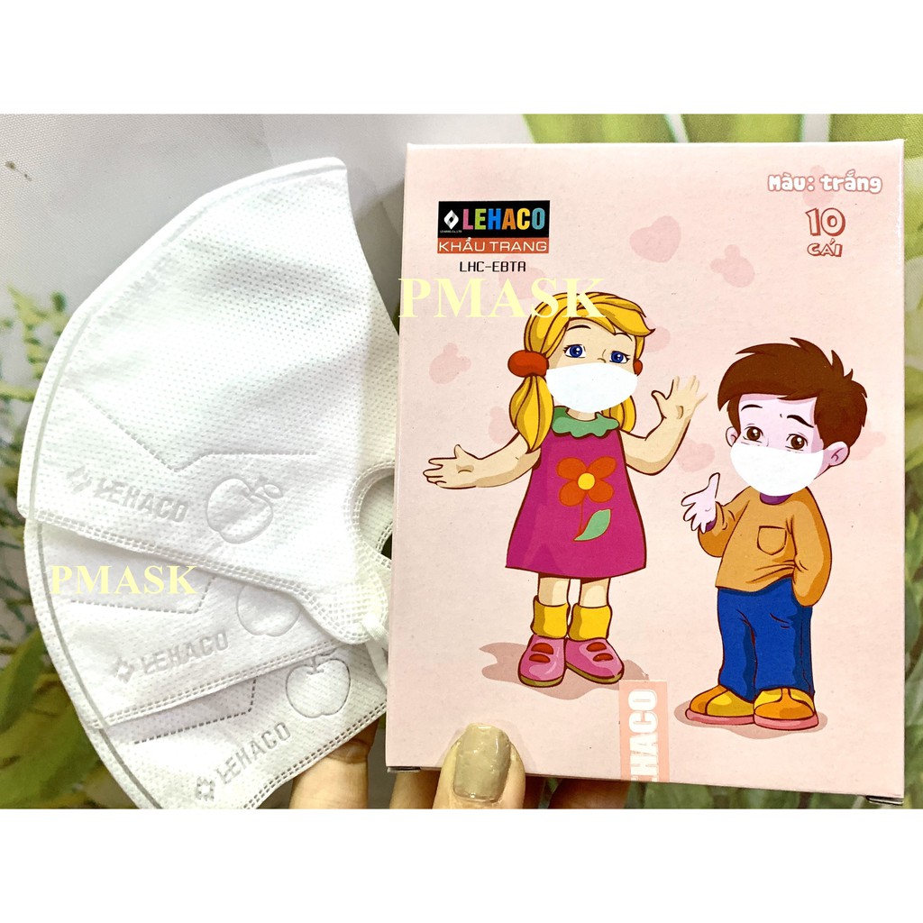Khẩu trang y tế cho bé Lehaco 3D 10 cái/hộp | BigBuy360 - bigbuy360.vn