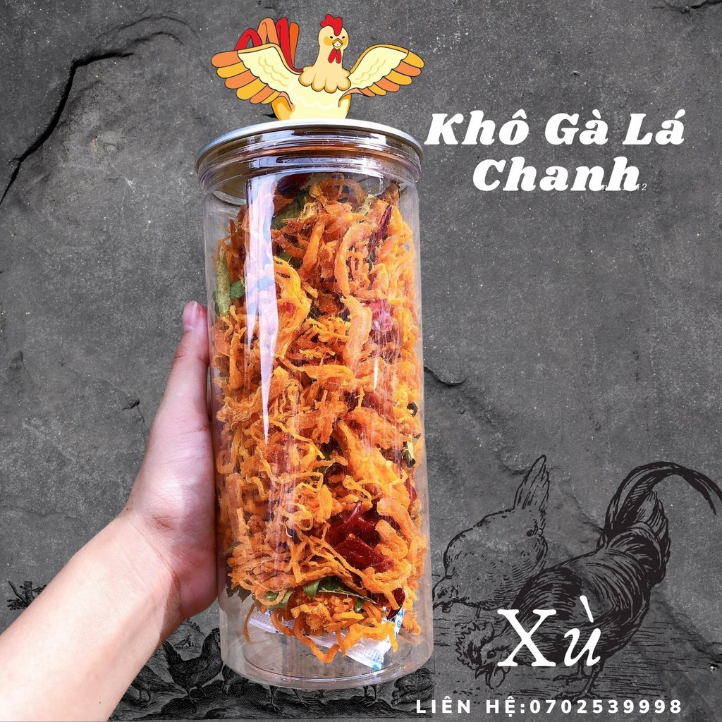 Khô Gà Lá Chanh Hũ Pet 300g xé cay siêu ngon Ăn Vặt Xù | BigBuy360 - bigbuy360.vn