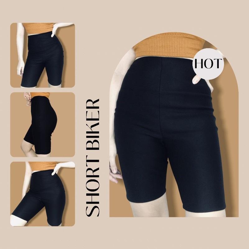 Quần Legging Ngố Nâng Mông Co Dãn 4 Chiều, Quần Biker Lửng Nữ Thể Thao Sexy Ôm Sát Body (Có Ảnh Thật)