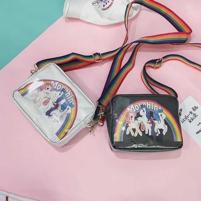 Túi đeo chéo unicorn cầu vồng(có sẵn)