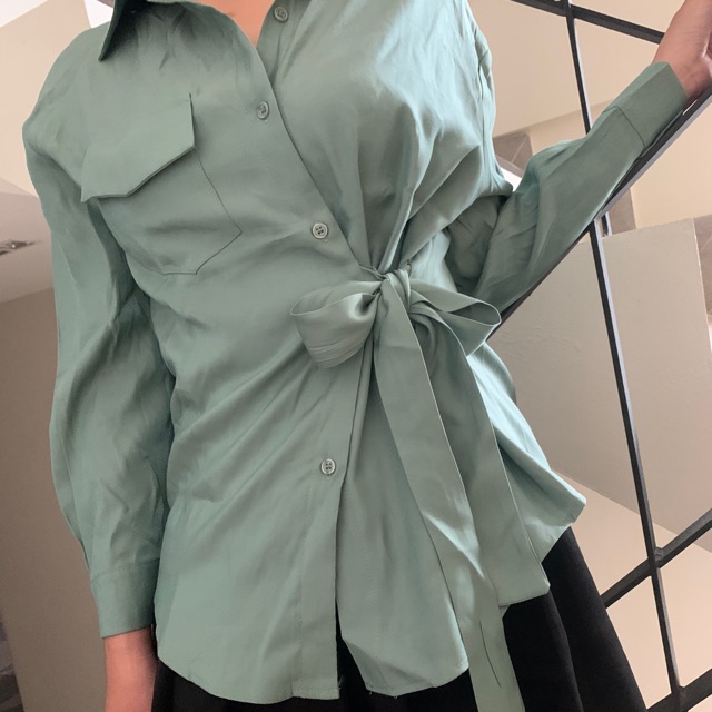 Áo cột eo 1 bên size lớn Thái Lan + sơ mi