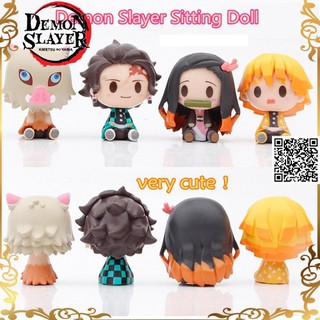 1295 Mô hình Chibi Lưỡi Gươm Diệt Quỷ - Kimetsu No Yaiba Kamado Tanjirou Agatsuma Zenitsu Kamado Nezuko Hashibira Inosuk