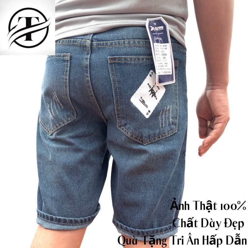 Quần Short Jean Nam Ảnh Thật 100%, Cam Kết Chất Lượng Cao Vải Mềm Siêu Co Dãn