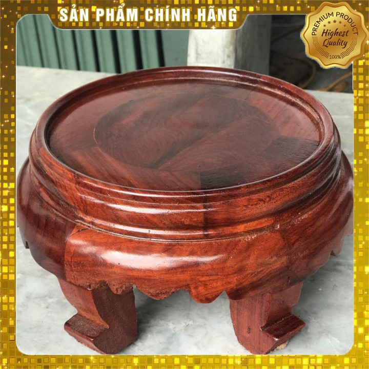 [Mỹ Nghệ Đồng Kỵ] Kỷ tròn-đôn chân tròn-Đế kê bát hương gỗ hương