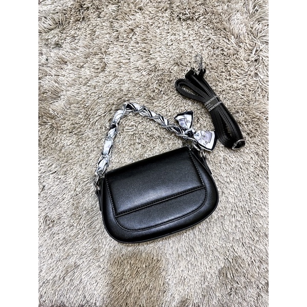 Túi bầu tròn QC bản 2 dây kèm tết sẵn khăn chất da trơn hàng cao cấp