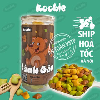 Bánh gấu 3 vị Koobie 420g, đồ ăn vặt ngon giao hàng siêu tốc, an toàn vệ sinh