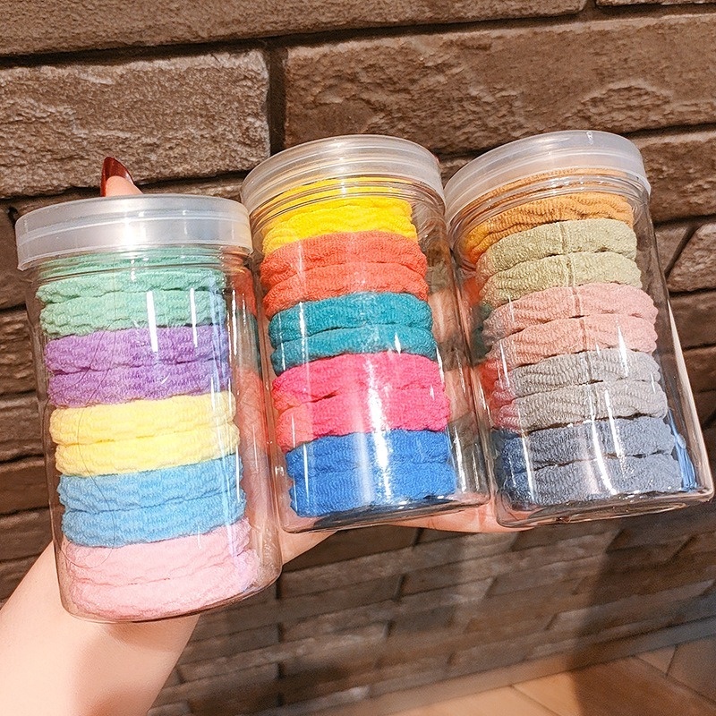 Set 10 Dây Buộc Tóc Cao Su Không Làm Đau Thời Trang Cho Nữ