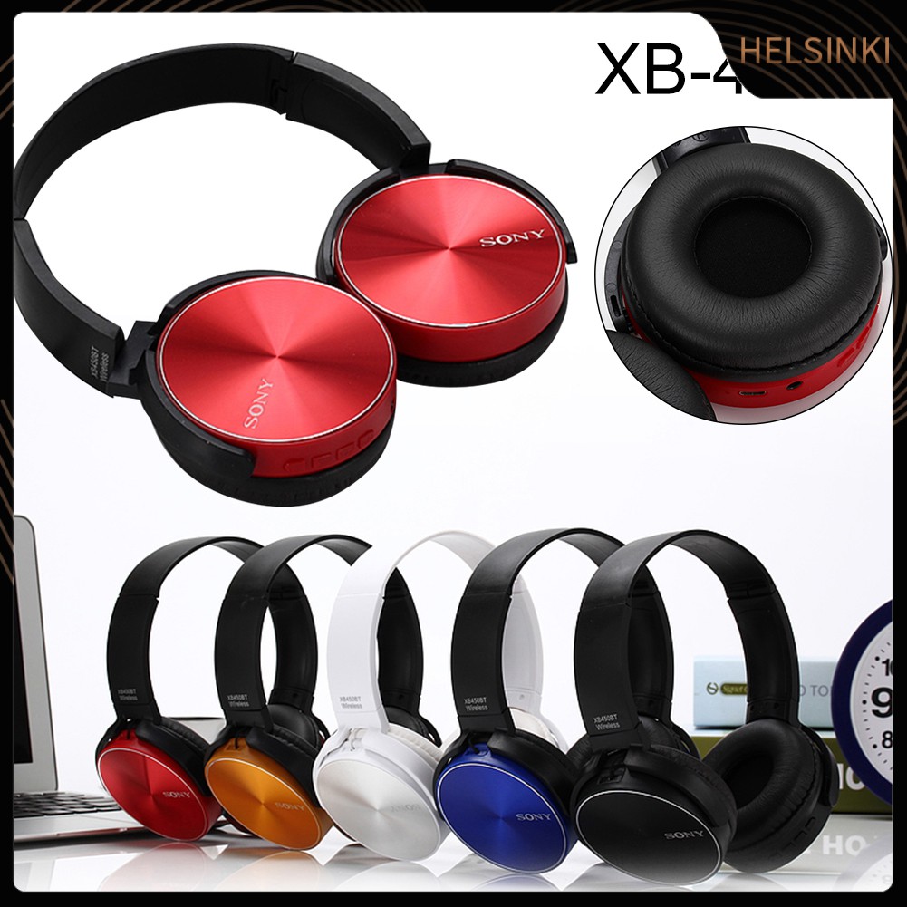 Tai Nghe Chụp Tai Bluetooth Không Dây Xb-450 Bass Trầm Chất Lượng Cao
