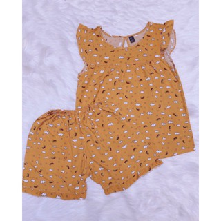 Bộ đùi tay áo cánh tiên vải tole lanh có 4 size