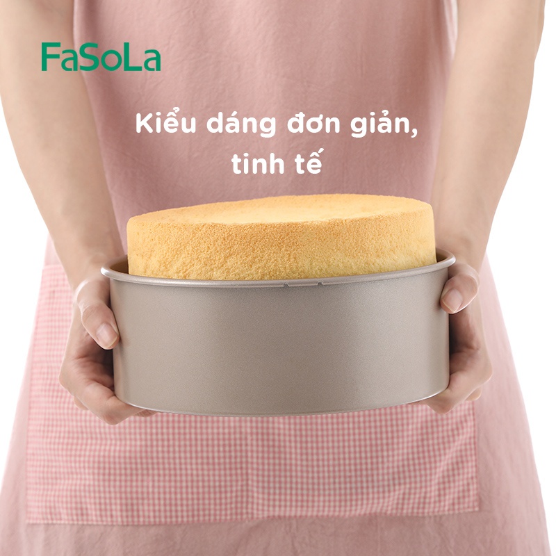 Khuôn nướng bánh tròn chất liệu Carbon chống dính FASOLA FSLDZ-224