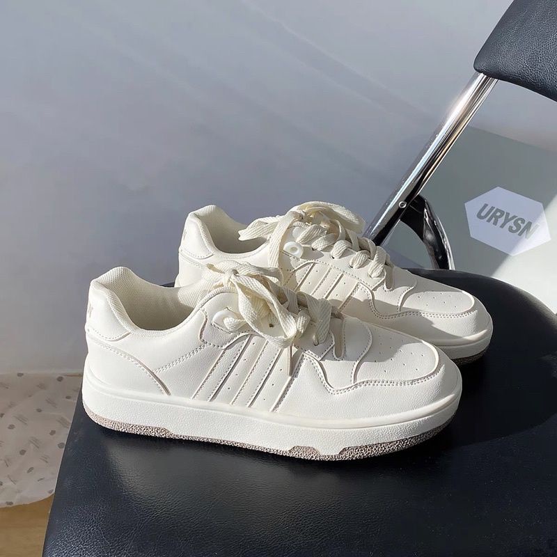 Giày Thể Thao Nữ 3 Sọc Đế Nâu Trẻ Trung Siêu Đẹp