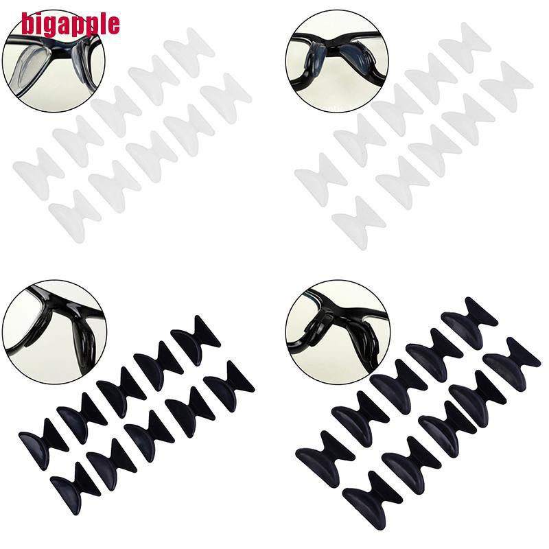 [bigapple]5Pairs Glasses Eyeglass Sunglass Spectacles Anti-Slip Silicone Stick On Nose Pad