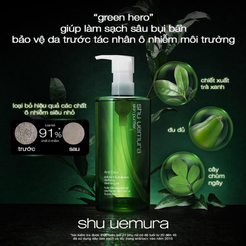 ✨   Shu Uemura Rửa Mặt và Tẩy Trang Anti/Oxi Skin Refining Cleansing Oil (XANH) /150ml/450ml   _ 𝙅𝙤𝙚 ✨ | BigBuy360 - bigbuy360.vn