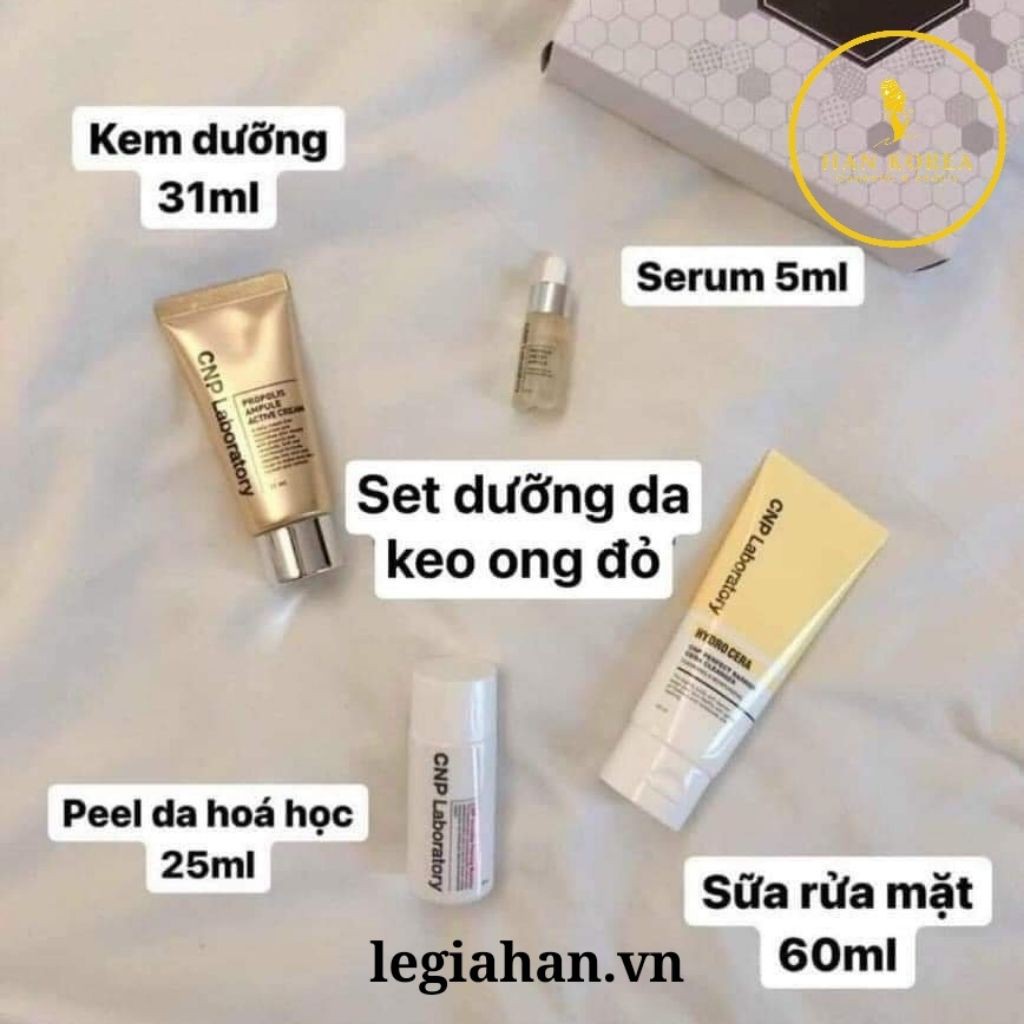 Set dưỡng da keo ong CNP LABORATORY mini 4sp giảm mụn, chống lão hóa