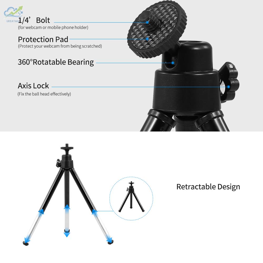 Chân Tripod Mini Cho Điện Thoại / Máy Tính Bảng | BigBuy360 - bigbuy360.vn