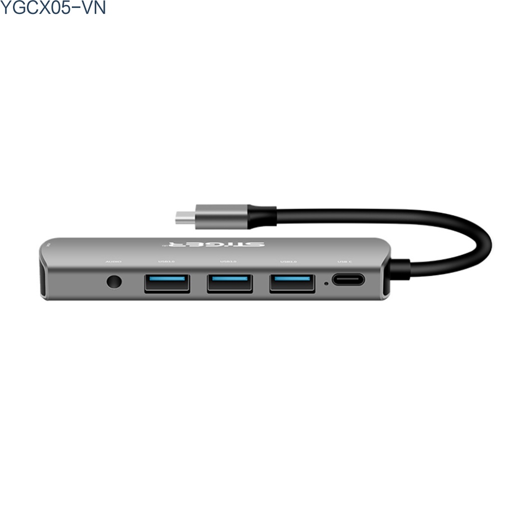 Bộ Chia Cổng Usb Type-C Sang 4k Hdmi 3 Cổng Usb 3.0 6 Trong 1 Tiện Dụng Cho Macbook Pro Air