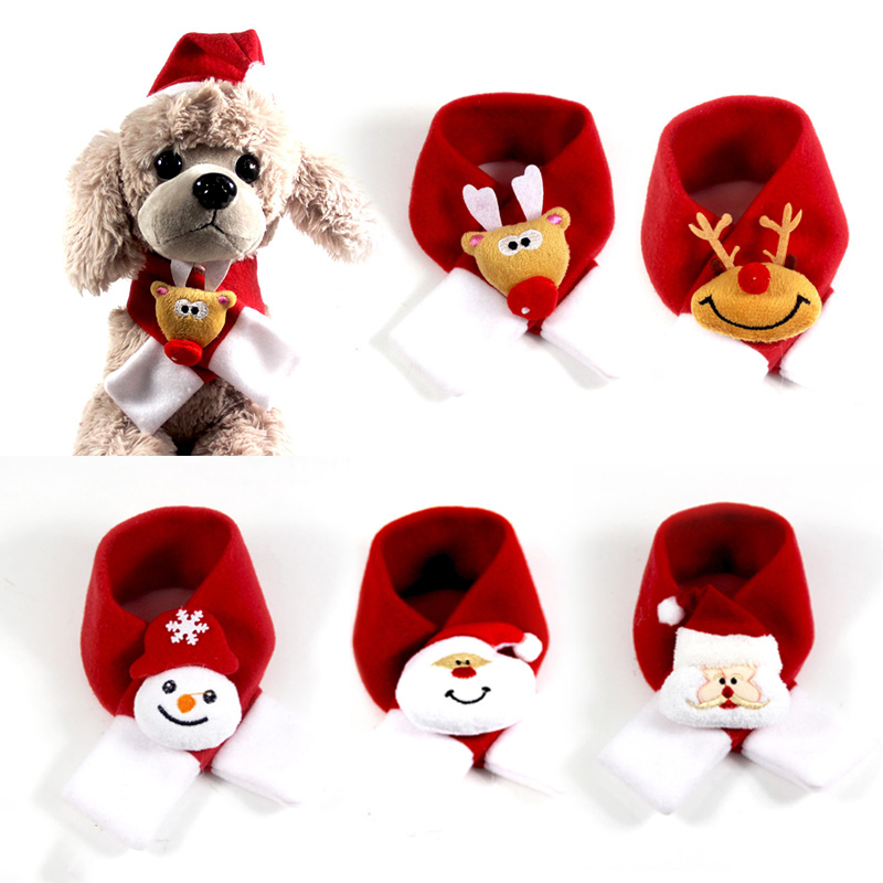 Khăn quàng cổ và chó cưng Đồ dùng cho thú cưng Giáng sinh