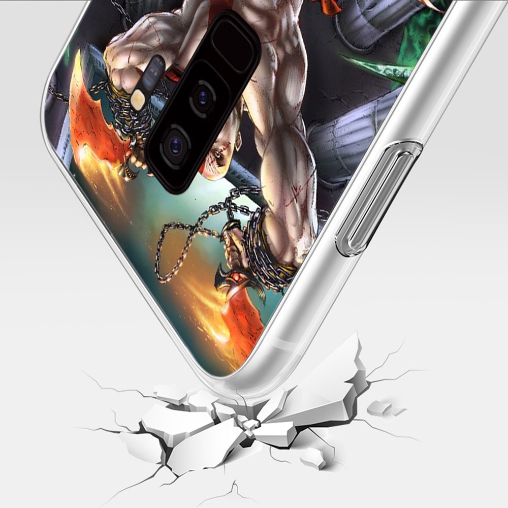 Ốp điện thoại TPU mềm họa tiết God Of War 4 184C cho Samsung S7 Edge S8 S9 S10 Plus S10E