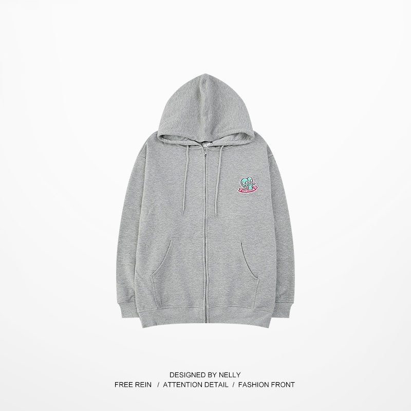 [NY0068] Áo khoác nỉ Nelly lót lông mềm in hình "UFO" áo nỉ (NELLY) | BigBuy360 - bigbuy360.vn