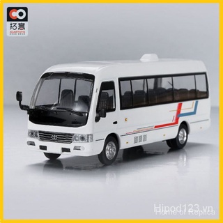 Mô hình xe buýt toyota tỉ lệ 1:64 bằng hợp kim