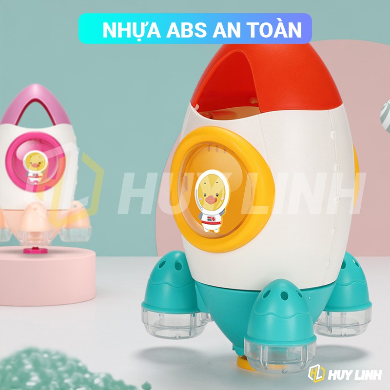 Đồ chơi Máy bay phun nước cho bé khi tắm hình tên lửa HL797