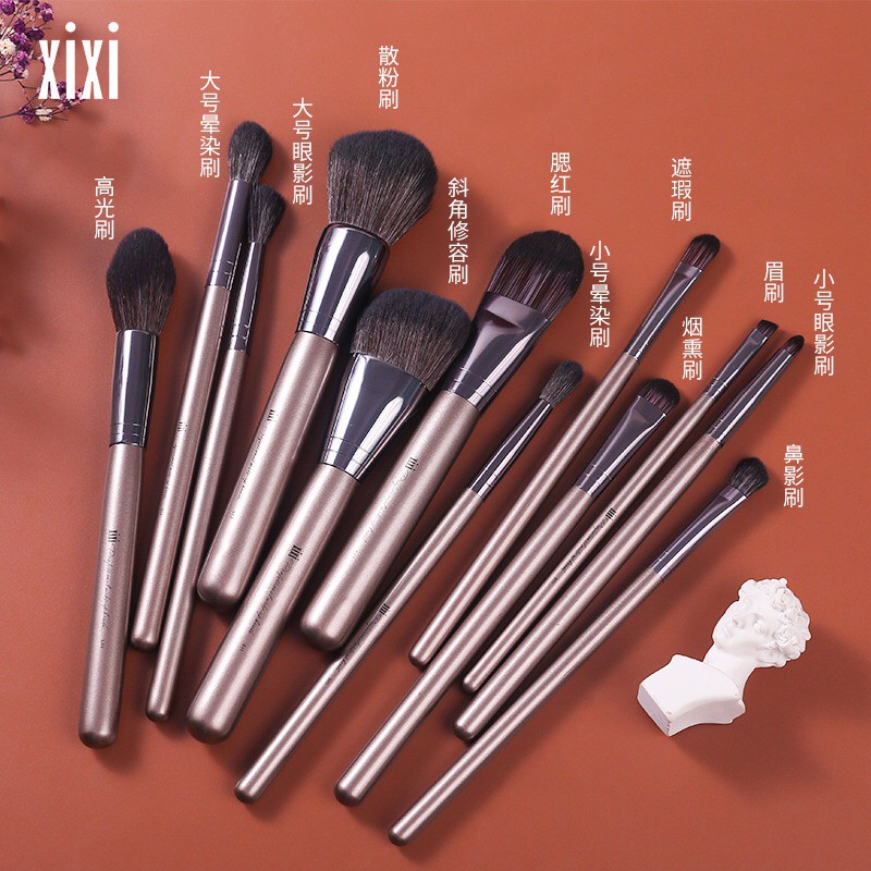 👉➕💯 (Hàng Mới Về) Set 12 Cọ Trang Điểm Xixi Dành Cho Người Mới Bắt Đầu