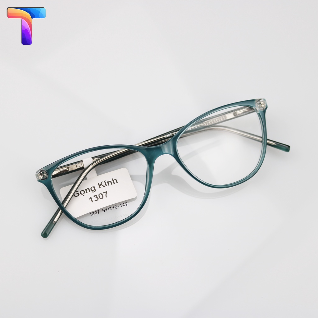 Gọng kính trẻ em mắt mèo kim loại nhựa 1307