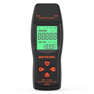 Đồng hồ kỹ thuật số mini EMF LCD đo điện từ trường và bức xạ 