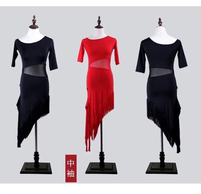 Đầm khiêu vũ latin vạt chéo