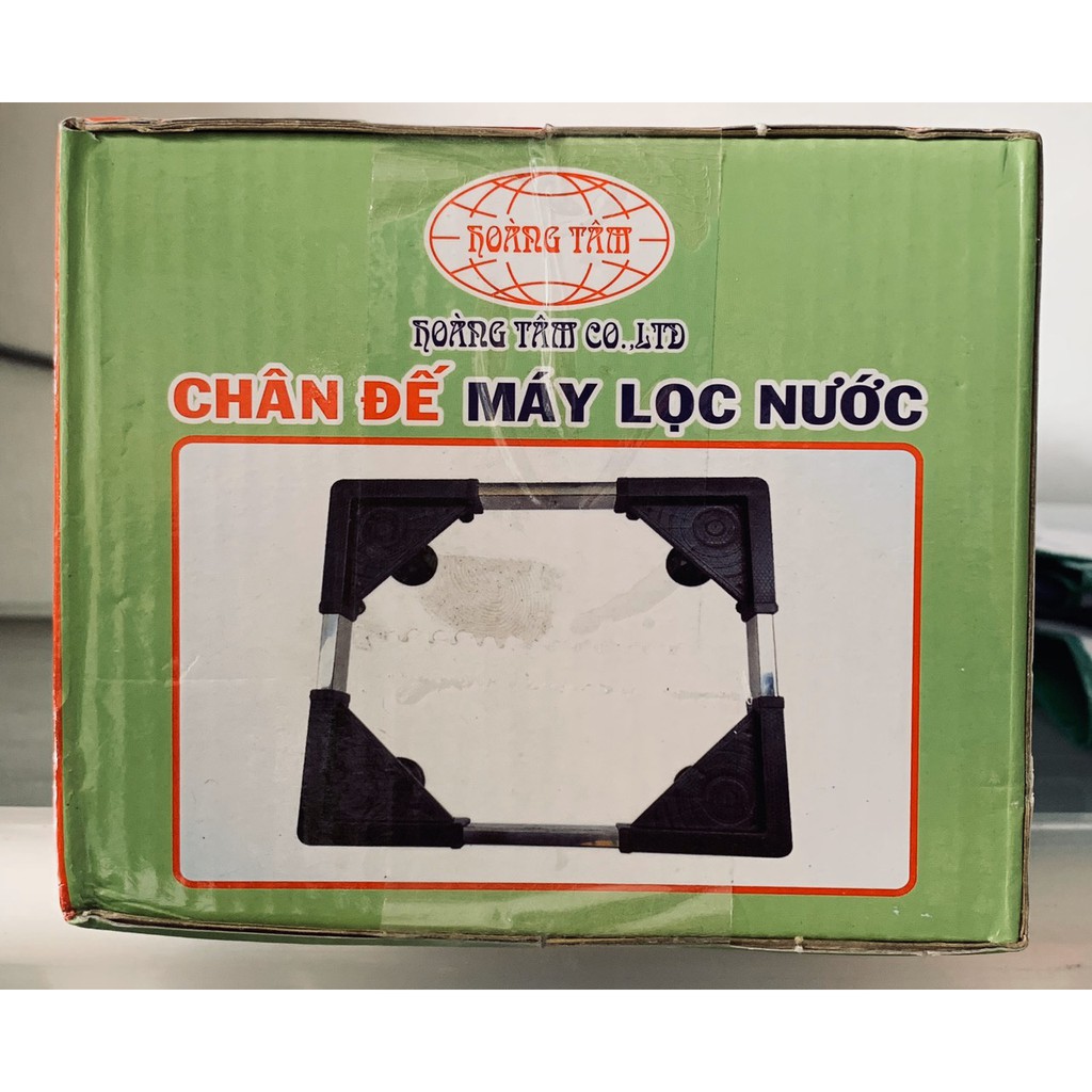 Kệ Để Chân Máy Lọc Nước Inox Đa Năng Cao Cấp HT - Điều Chỉnh Theo Kích Thước Trụ Inox, Đế Cao Su