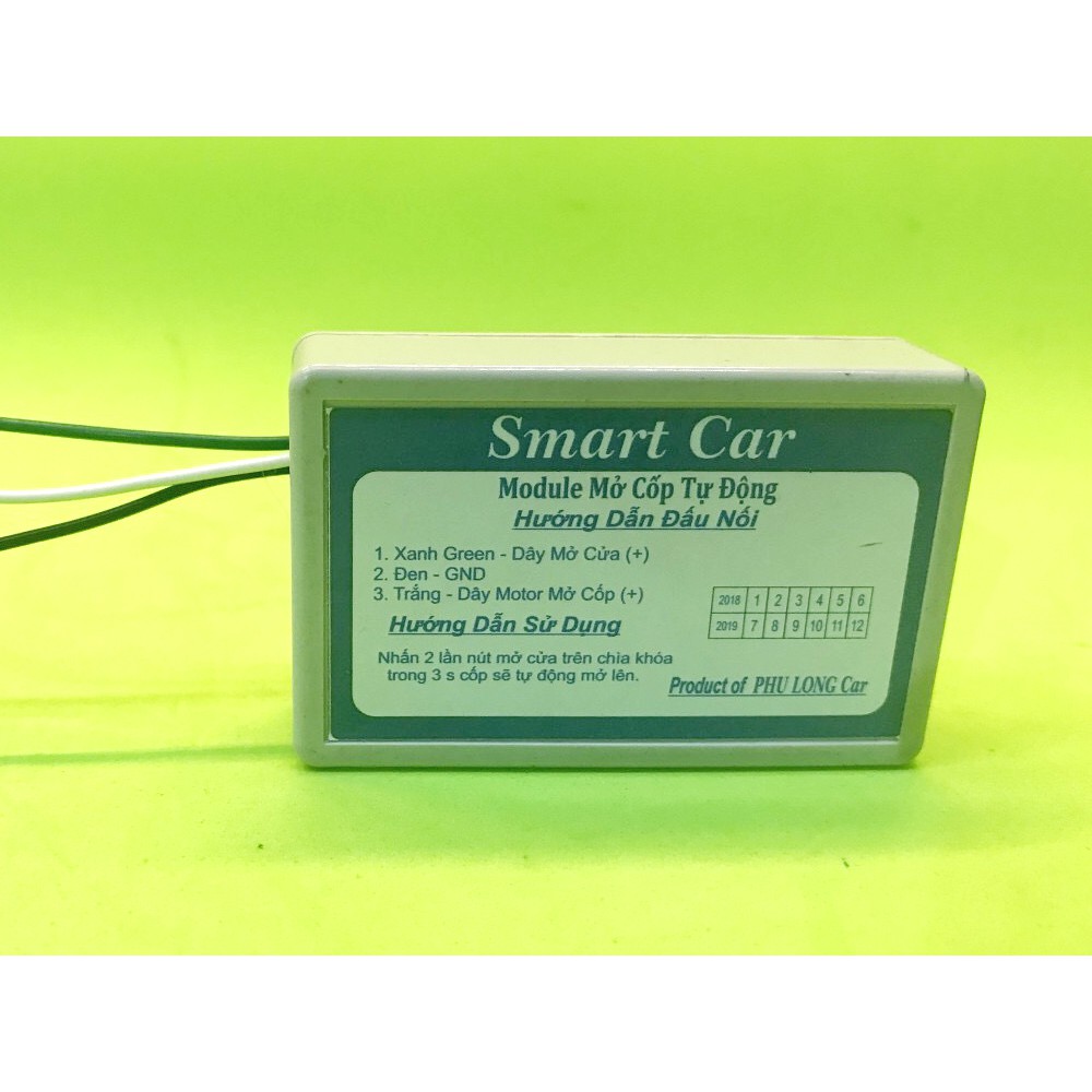 Module tự động mở cốp xe ô tô