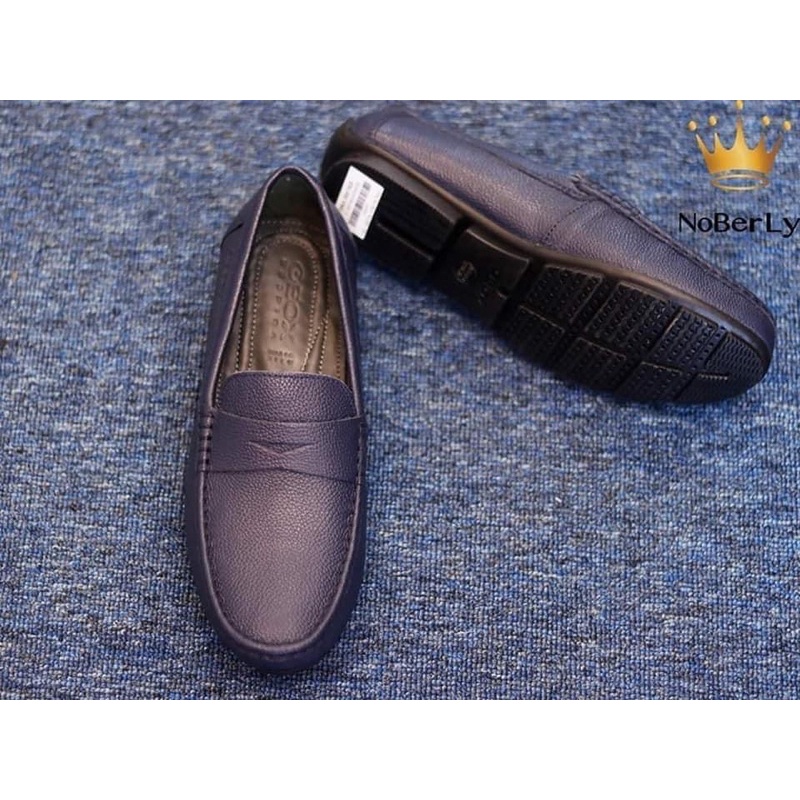 Giày lười Geox da bò