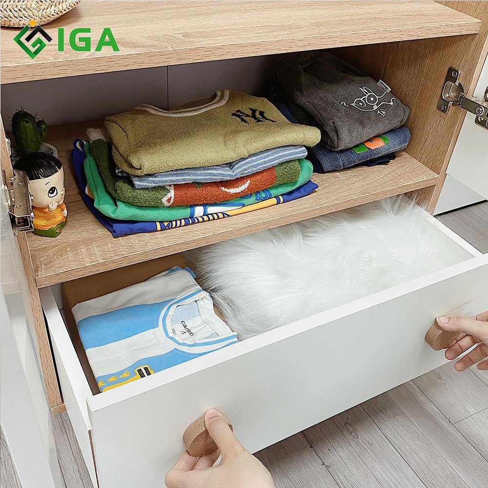 Tủ Quần Áo Trẻ Em IGA Bear Shelf - GP123