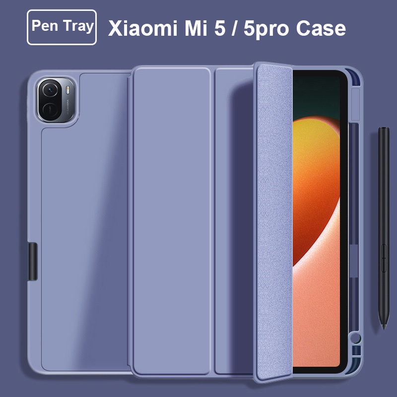 Ốp Máy Tính Bảng Thông Minh Thức Ngủ Tự Động Có Ngăn Đựng Bút Cho Xiaomi pad 5 / 5 Pro 11 inch/mi pad 5 Pro