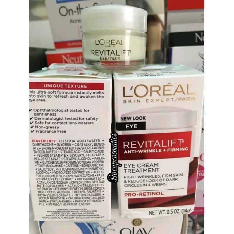 Kem Dưỡng Chống Nhăn, Giảm Bọng Mắt L'oreal Revitalift Anti-Wrinkle & Firming Eye Treatment.