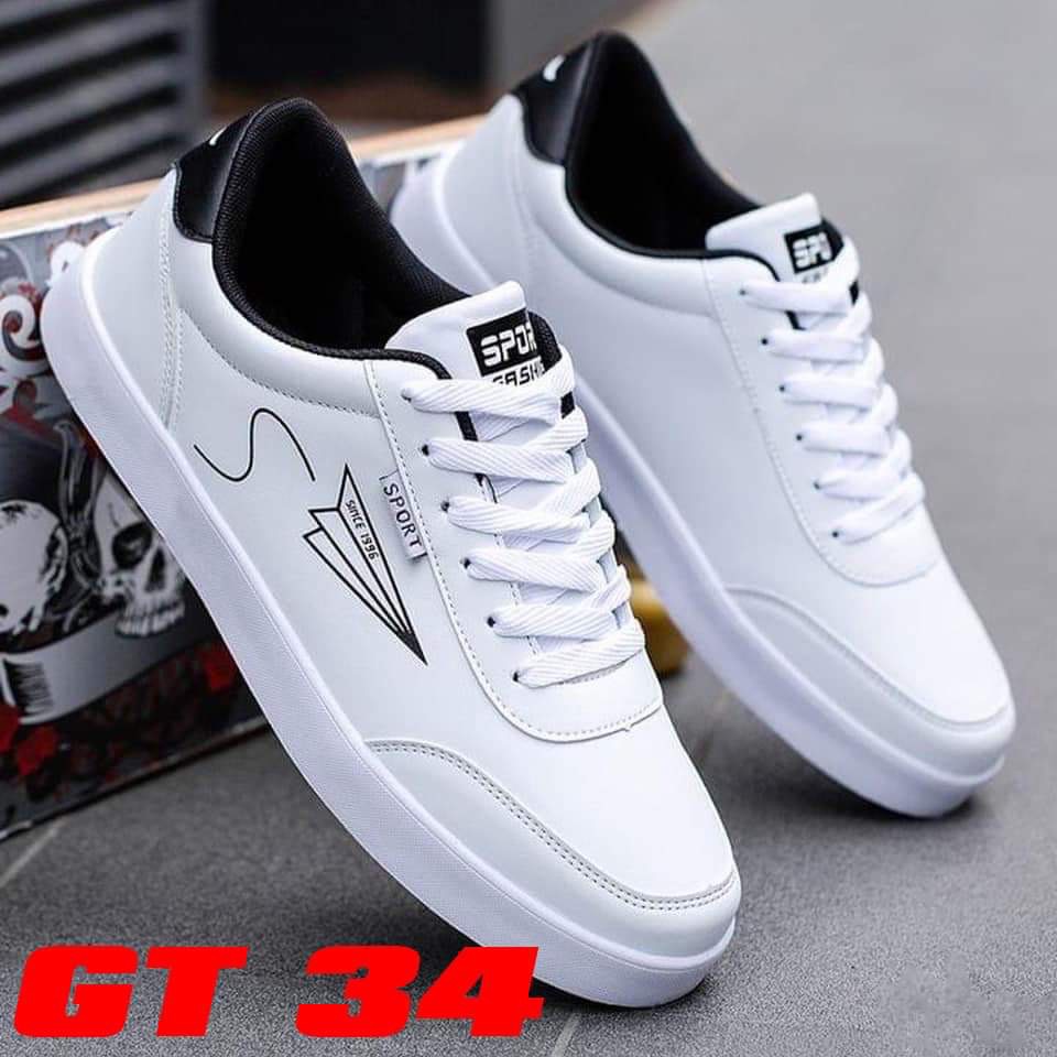 Giày Thể Thao Nam nữ Sneaker trắng Cao Cấp Da PU Bền Đẹp 2022