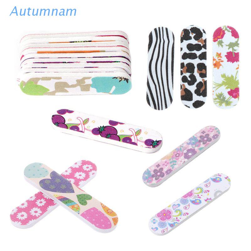 [Hàng mới về] Đồ dũa móng tay thiết kế hai mặt bo tròn nhỏ gọn đáng yêu