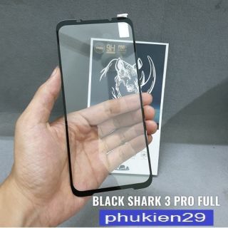 [XIAOMI BLACK SHARK 3 PRO] Kính cường lực FULL màn FULL keo Glass Pro+ 9H