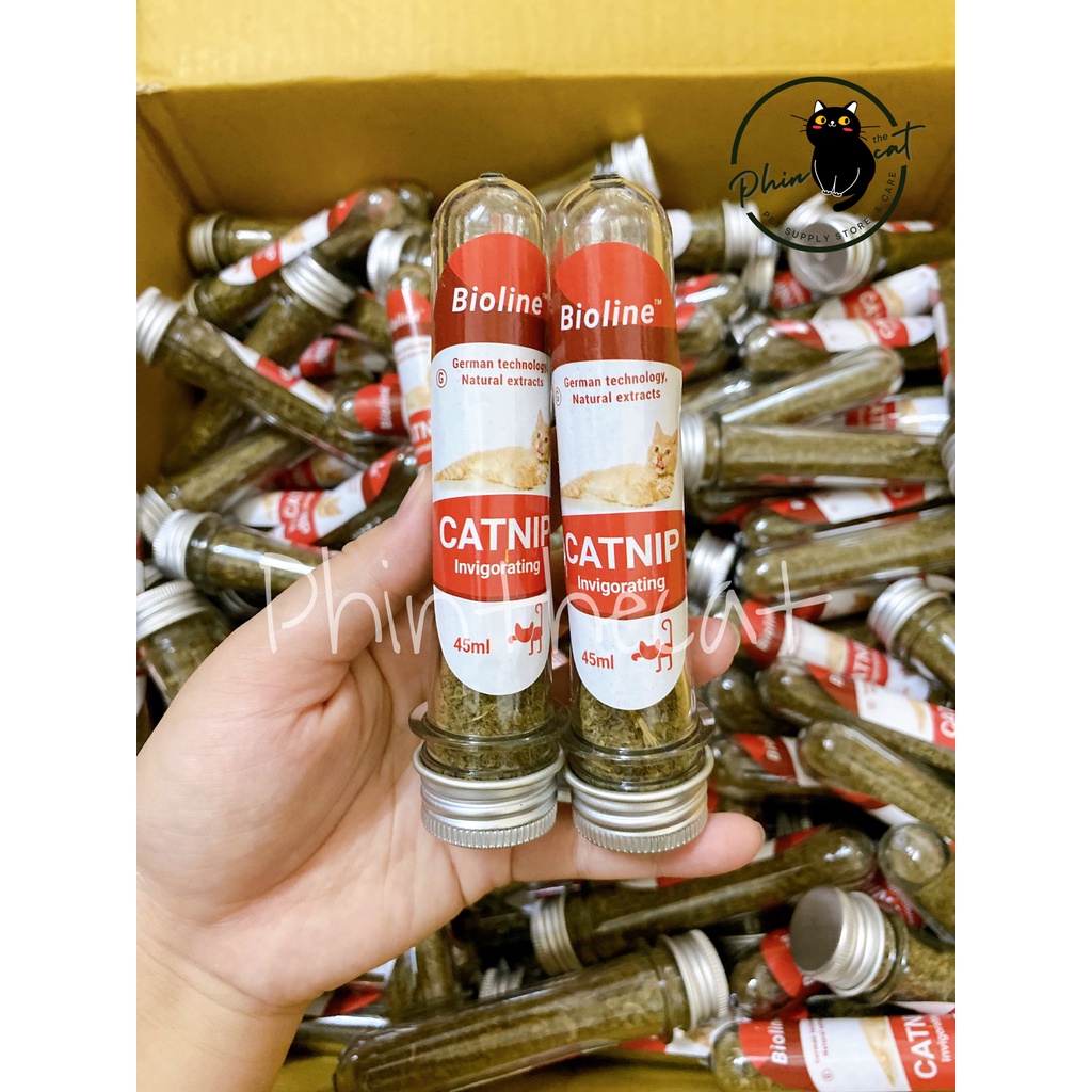 Catnip cao cấp Bioline - Ống 45ml và Hũ 230ml | phinthecat