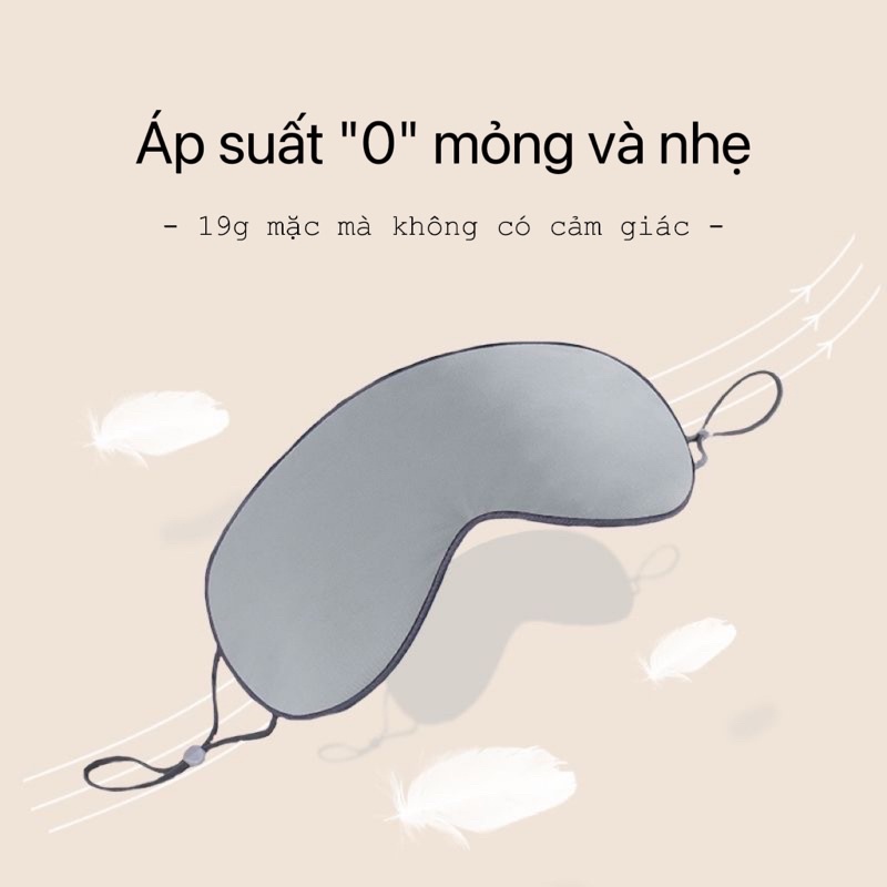 &lt;New&gt; Mặt Nạ Che Mắt Ngủ Lụa Sữa Hai Mặt - Chất Lượng - Tone Trơn - ChiChiTu