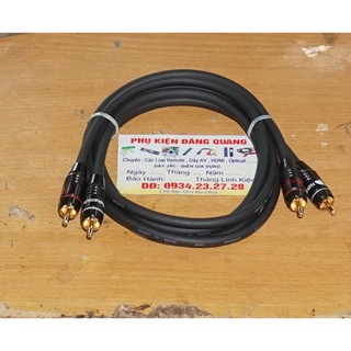 Cặp Dây AV Nhật  loại tốt jack Nakimichi dài 1m màu đen