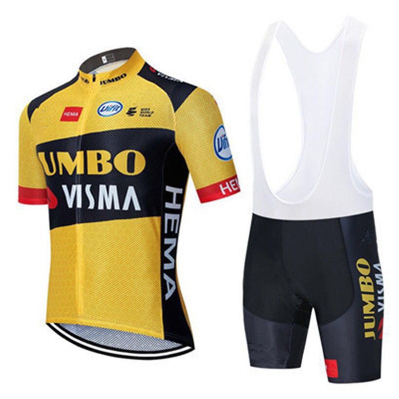 ۩2020 Team Edition Cycling Suit Tour de France Xe đạp leo núi mùa hè Bộ đồ nam và nữ có dây đeo tay ngắn